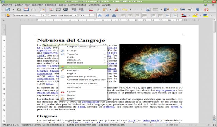 ¿Qué es LibreOffice Writer?